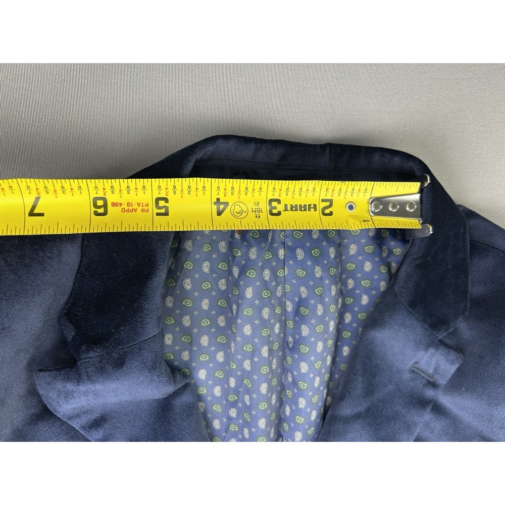 Isaac Mizrahi‎ Boys 14 SLIM Blue Velvet Suit Jacket & Pants NEW With Tags (Read) - Picture 5 of 16